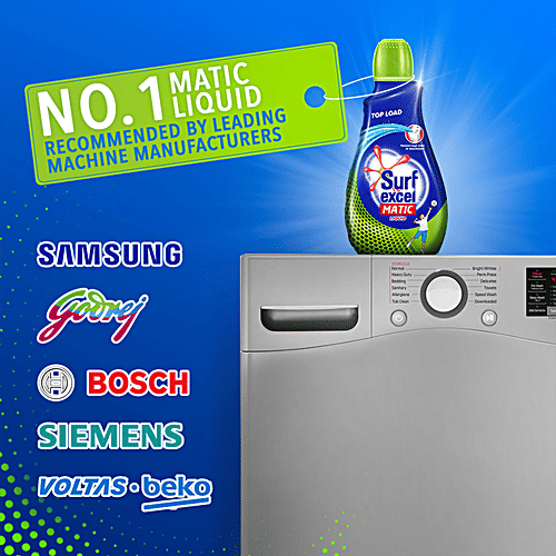 Surf Excel Matic Top Load Liquid Detergent, 500 ml Removes Tough Stains