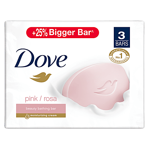 Dove Pink/Rosa Beauty Bathing Bar, 100 g (Pack of 3) 