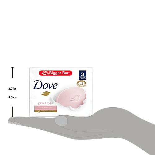 Dove Pink/Rosa Beauty Bathing Bar, 100 g (Pack of 3) 