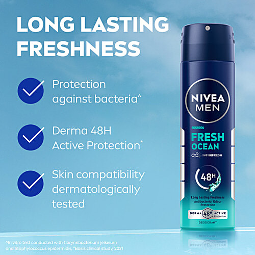 Nivea Fresh Ocean Deodorant, 150 ml  
