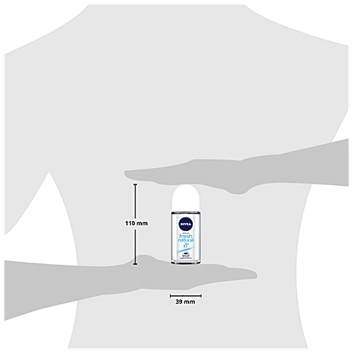 Nivea Women Deodorant Roll On - Fresh Natural, Long Lasting Freshness & 48h Protection, 50 ml  