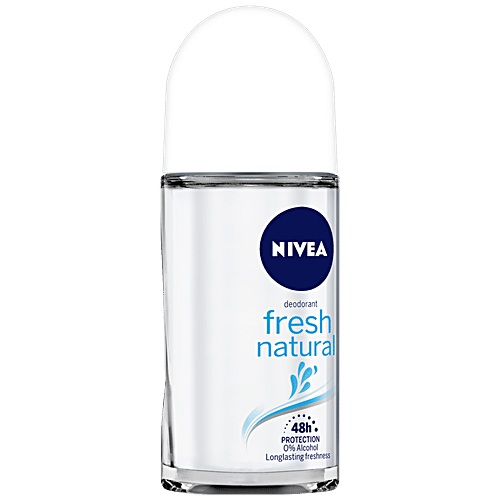 Nivea Women Deodorant Roll On - Fresh Natural, Long Lasting Freshness & 48h Protection, 50 ml  