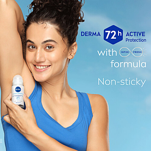 Nivea Deodorant Roll On - Fresh Natural, 50 ml  