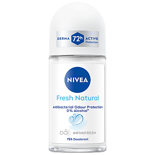 Nivea Deodorant Roll On - Fresh Natural, 50 ml  