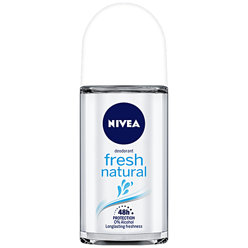 Nivea Women Deodorant Roll On - Fresh Natural, Long Lasting Freshness & 48h Protection, 50 ml  