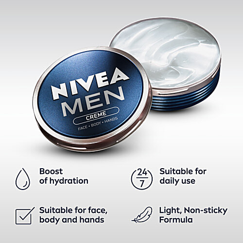 Nivea Creme - Non Greasy Moisturiser Cream For Face, Body & Hands, 30 ml  