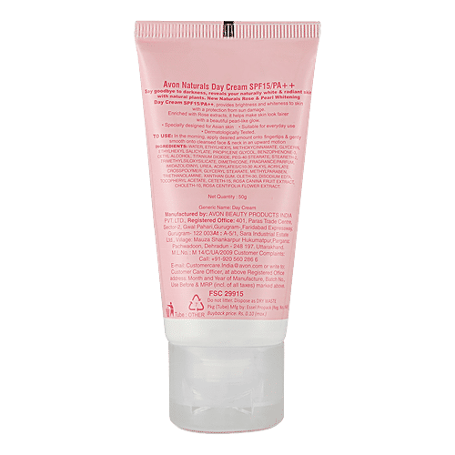 Avon Naturals - Rose & Pearls Day Cream, 50 g  