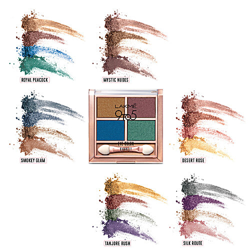 Lakme 9 to 5 Eye Color Quartet Eye Shadow, 7 g Desert Rose 
