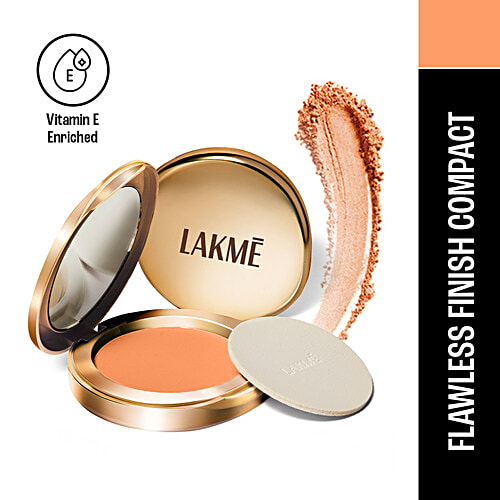 Lakme 9 to 5 Flawless Matte Complexion Compact, 8 g Apricot 