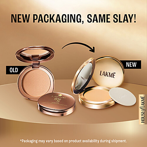 Lakme 9 to 5 Flawless Matte Complexion Compact, 8 g Apricot