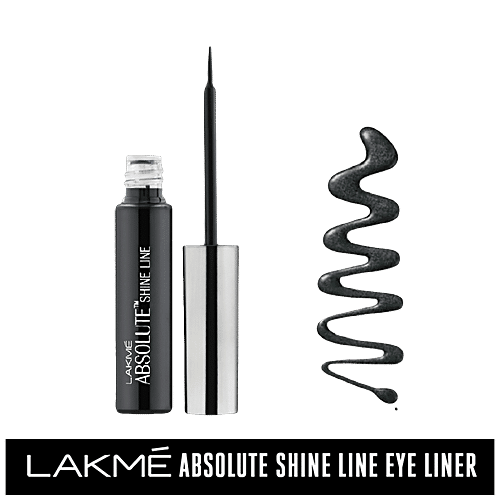Lakme Absolute Shine Liquid Eye Liner, 4.5 ml Black 
