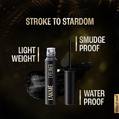 Lakme Absolute Shine Liquid Eye Liner, 4.5 ml Black 