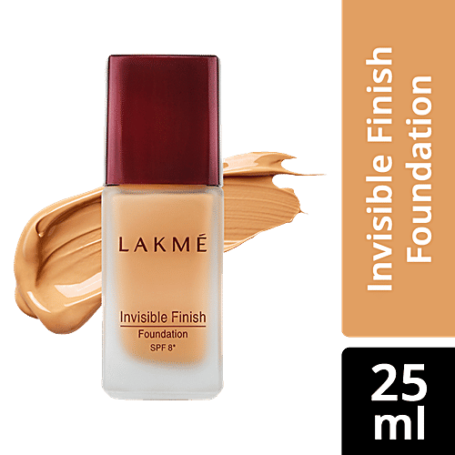 Lakme Invisible Finish SPF 8 Foundation, 25 ml Shade 01 
