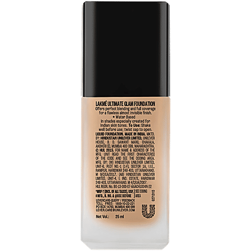 Lakme Ultimate Glam Foundation, Shade 02, 25 ml Shade 02