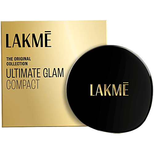 Lakme Ultimate Glam Compact  Skin Lightening Compact Powder with Vitamin B3, 8 g Beige Honey 05 