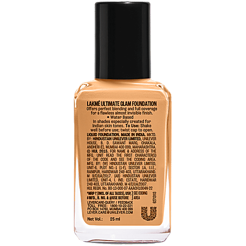 Lakme Perfecting Liquid Foundation, 27 ml Coral 