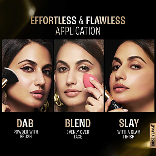 Lakme Face Powder - Matte Finish, Oil Control, For Rosy Glow, 40 g Warm Pink 