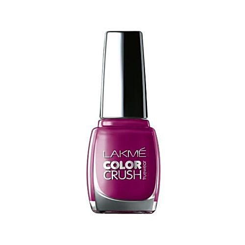 Lakme True Wear Color Crush Nail Color, 9 ml Shade 58 Chip Resistant