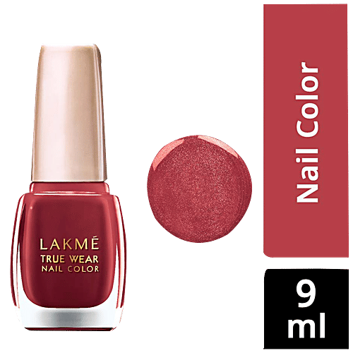 Lakme True Wear Nail Color, 9 ml Shade D415 