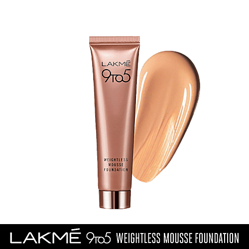 Lakme 9 to 5 Weightless Mousse Foundation - Beige Vanilla, 25 g