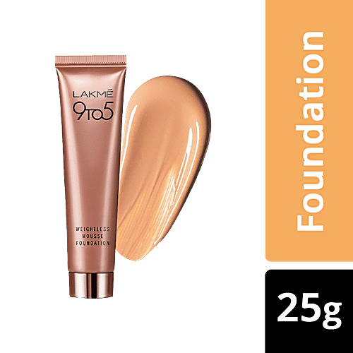 Lakme 9 to 5 Weightless Mousse Foundation - Beige Vanilla, 25 g