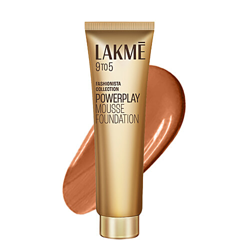 Lakme 9 To 5 Weightless Mousse Foundation, 25 g Beige Caramel
