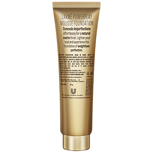 Lakme 9 To 5 Weightless Mousse Foundation, 25 g Beige Caramel