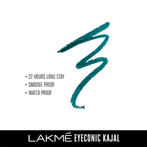 Lakme Eyeconic Kajal, 0.35 g Turquoise 