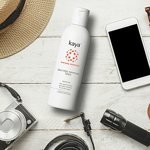 Kaya Clinic Everyday Essentials Daily Pore Minimising Toner With Hazel & Cucumber Extract, For All Skin Types, Alcohol Free, 200 ml  Alcohol Free