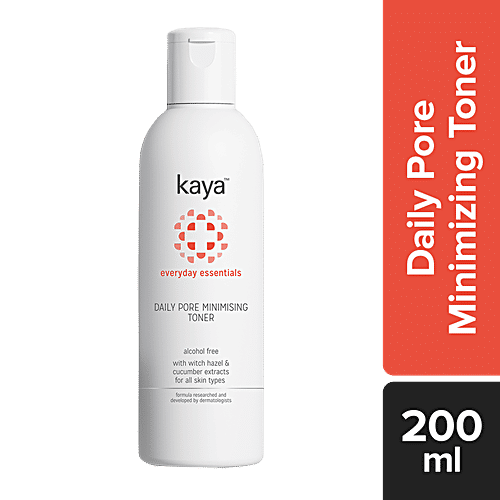 Kaya Clinic Everyday Essentials Daily Pore Minimising Toner With Hazel & Cucumber Extract, For All Skin Types, Alcohol Free, 200 ml  Alcohol Free