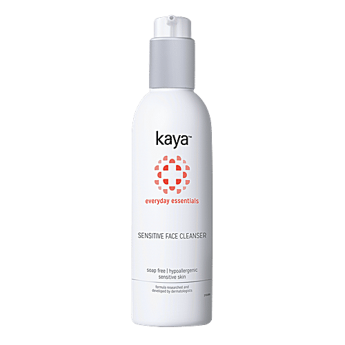 Kaya Clinic Everyday Essentials Sensitive Face Cleanser - For Hypoallergenic Sensitive Skin, Soap Free, 200 ml  Soap Free