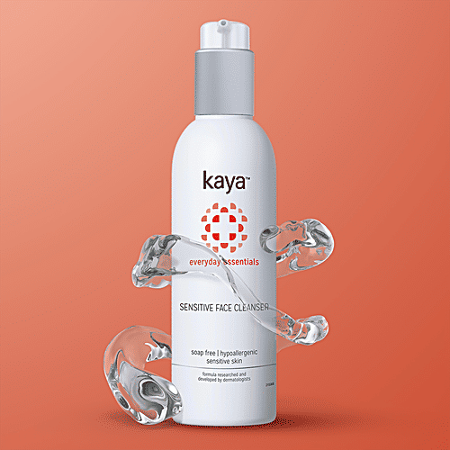 Kaya Clinic Everyday Essentials Sensitive Face Cleanser - For Hypoallergenic Sensitive Skin, Soap Free, 200 ml  Soap Free