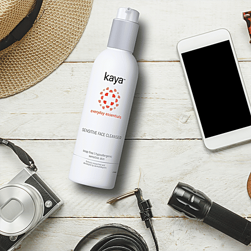 Kaya Clinic Everyday Essentials Sensitive Face Cleanser - For Hypoallergenic Sensitive Skin, Soap Free, 200 ml  Soap Free