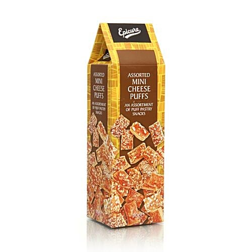 Buy Epicure Snacks Assorted Mini Puffs 90 gm Online at Best Price. of