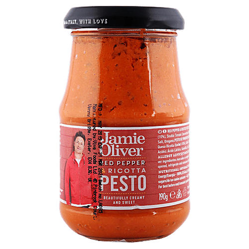 Buy Jamie Oliver Pesto Red Pepper & Ricotta 190 gm Online at Best