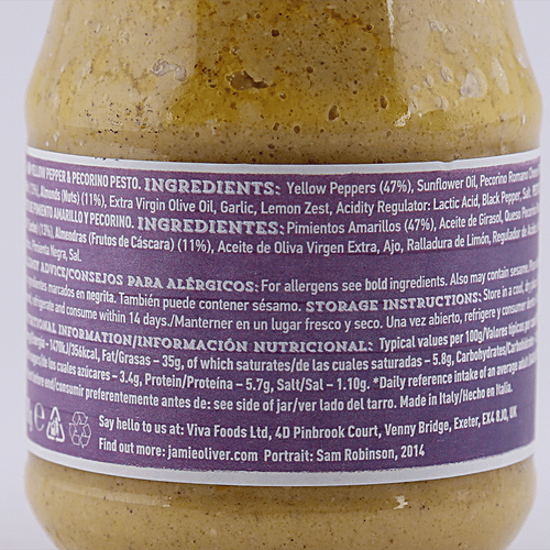 Buy Jamie Oliver Pesto Yellow Pepper & Pecorino Online at Best Price