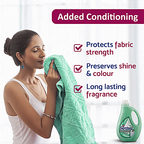 Genteel Washomatic Liquid Detergent - Top & Front Load, 1 kg  Superior Liquid Formula