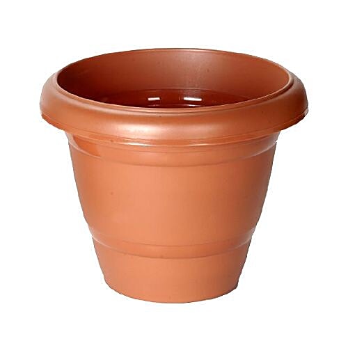 Ratan Planter Pot - Medium No 3 Brown, 1 pc  