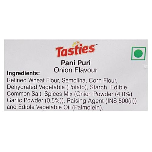 Tasties Papad & Fryum - 3D Pani Puri, Onion Flavour, 150 g  