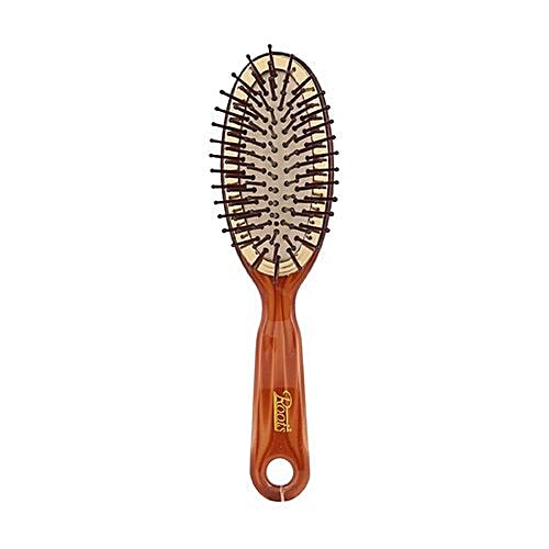 Roots Golden Rim Shell Finish Round Hair Brush RTS35, 1 pc  