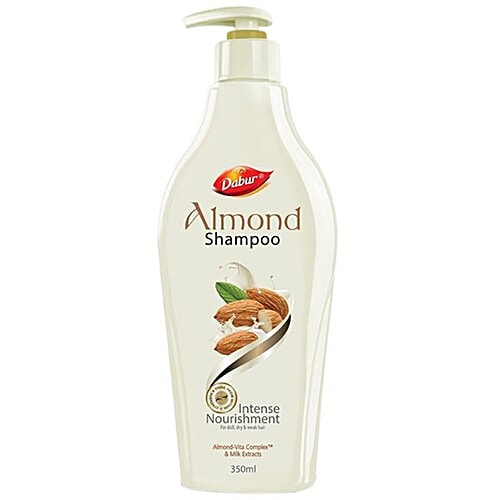 Dabur Almond Shampoo - Intense Nourishment For Dull, Dry & Weak Hair, 350 ml  
