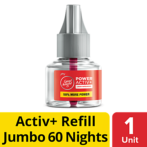 Good knight Power Activ+ - Mosquito Repellent, 60 Nights Jumbo Refill, 45 ml  