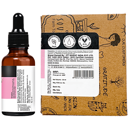 Soulflower Rosemary Essential Oil - For Hair Fall Control & Growth, Clinically Proven, 30 ml  Natural Haircare