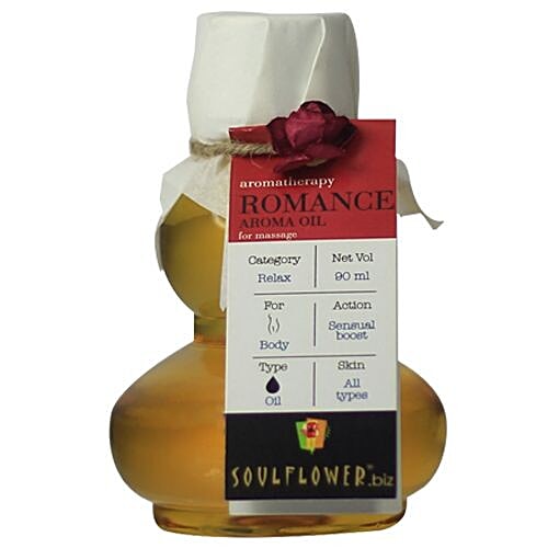 Soulflower Romance Aroma Massage Oil, 90 ml  