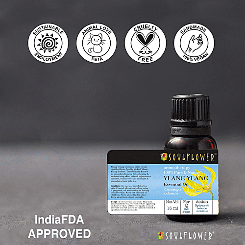 Soulflower Ylang Ylang Essential Oil, 15 ml  100% Pure