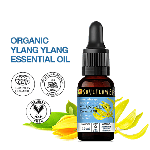 Soulflower Ylang Ylang Essential Oil, 15 ml  100% Pure
