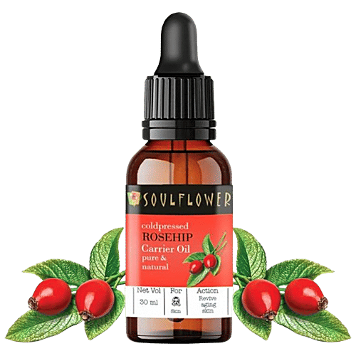Buy Soulflower Cold Pressed Carrier Oil Rosehip 30 Ml Online At Best