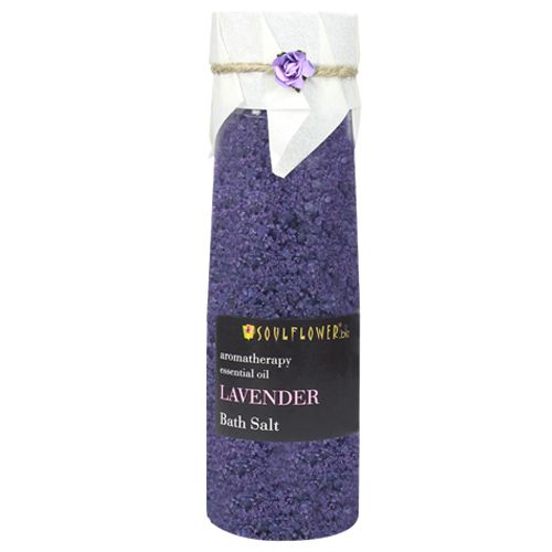 Soulflower Lavender Bath Salt For Rejuvenation, Relaxation & Pain Relief, 500 g  