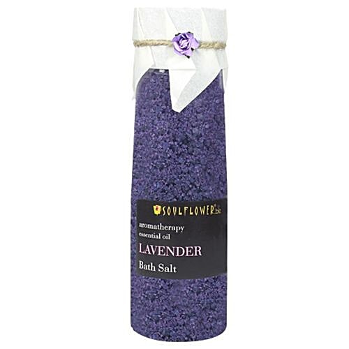 Buy Soulflower Lavender Bath Salt For Rejuvenation, Relaxation & Pain ...