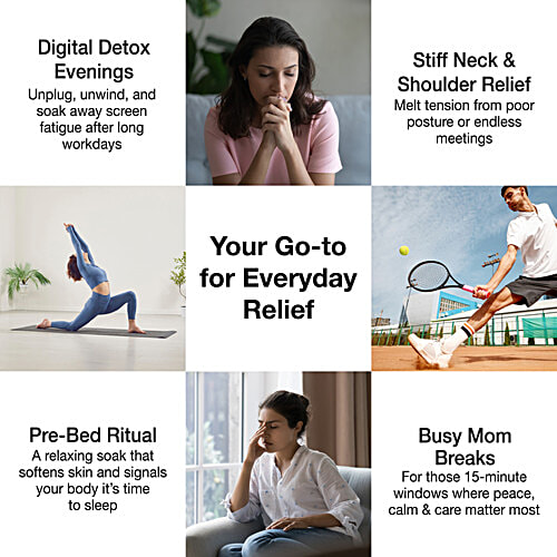 Soulflower Epsom Bath Salt Rose Geranium - Foot, Body, Muscle Aches, Pain Relief, Relaxing, 500 g